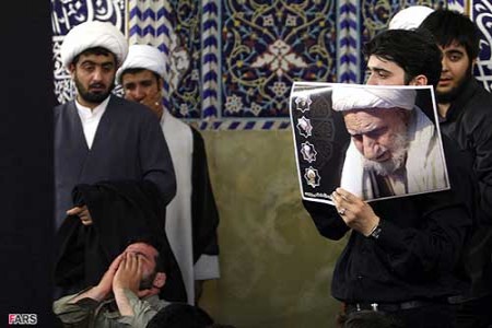 مراسم عزاداري آيت الله العظمي بهجت (ره)