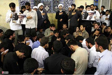 مراسم عزاداري آيت الله العظمي بهجت (ره)