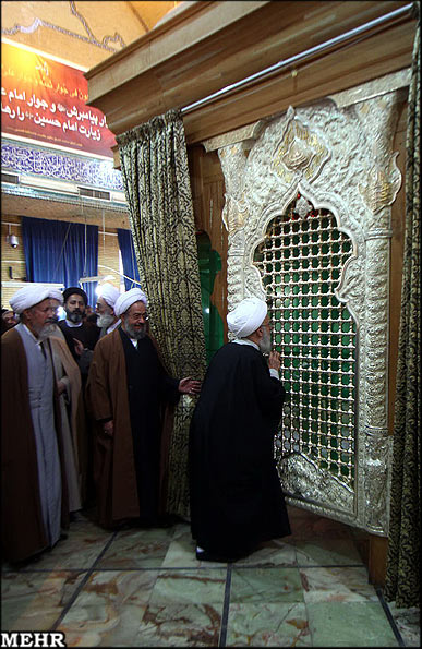 رونمایی اولین شبکه ضریح جدید امام حسین(ع)