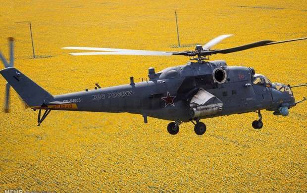 رزمایش نیروهای روسی با هلیکوپتر