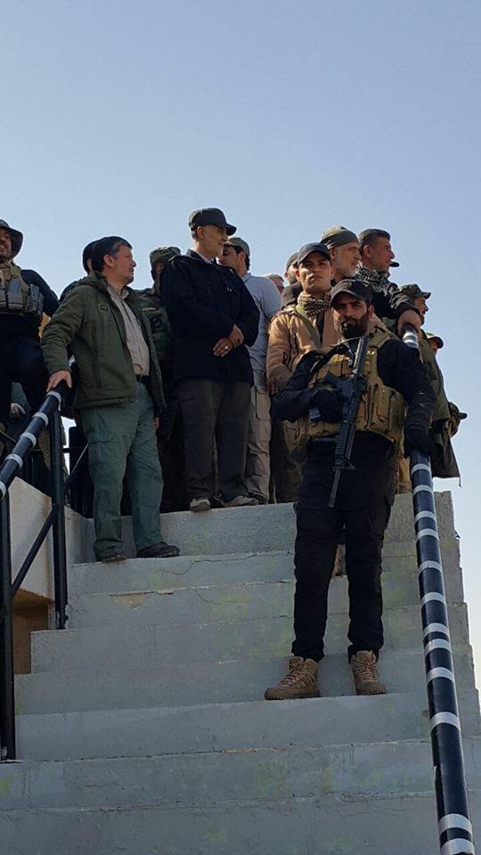 حاج قاسم در حال بازديد از پايگاه اسپايكر