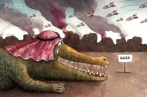 اشک تمساح اعراب برای غزه