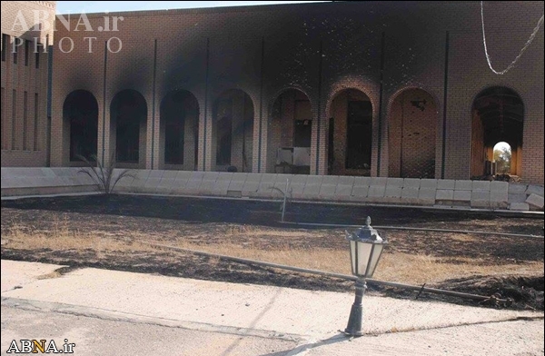 مقبره‌ خانوادگی‌ صدام‌ در آتش‌ سوخت